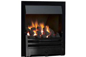 Kinder Oasis Plus Gas Fire with Standard Trim and Bauhaus Fret